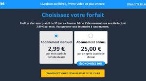 abonnement amazon prime prix