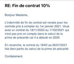 prime de fin de contrat cdd